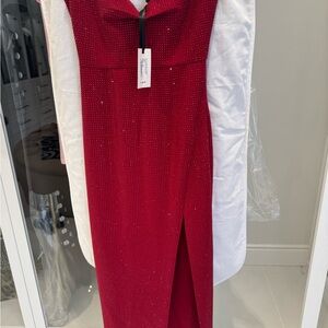 Elegant Red Evening Gown